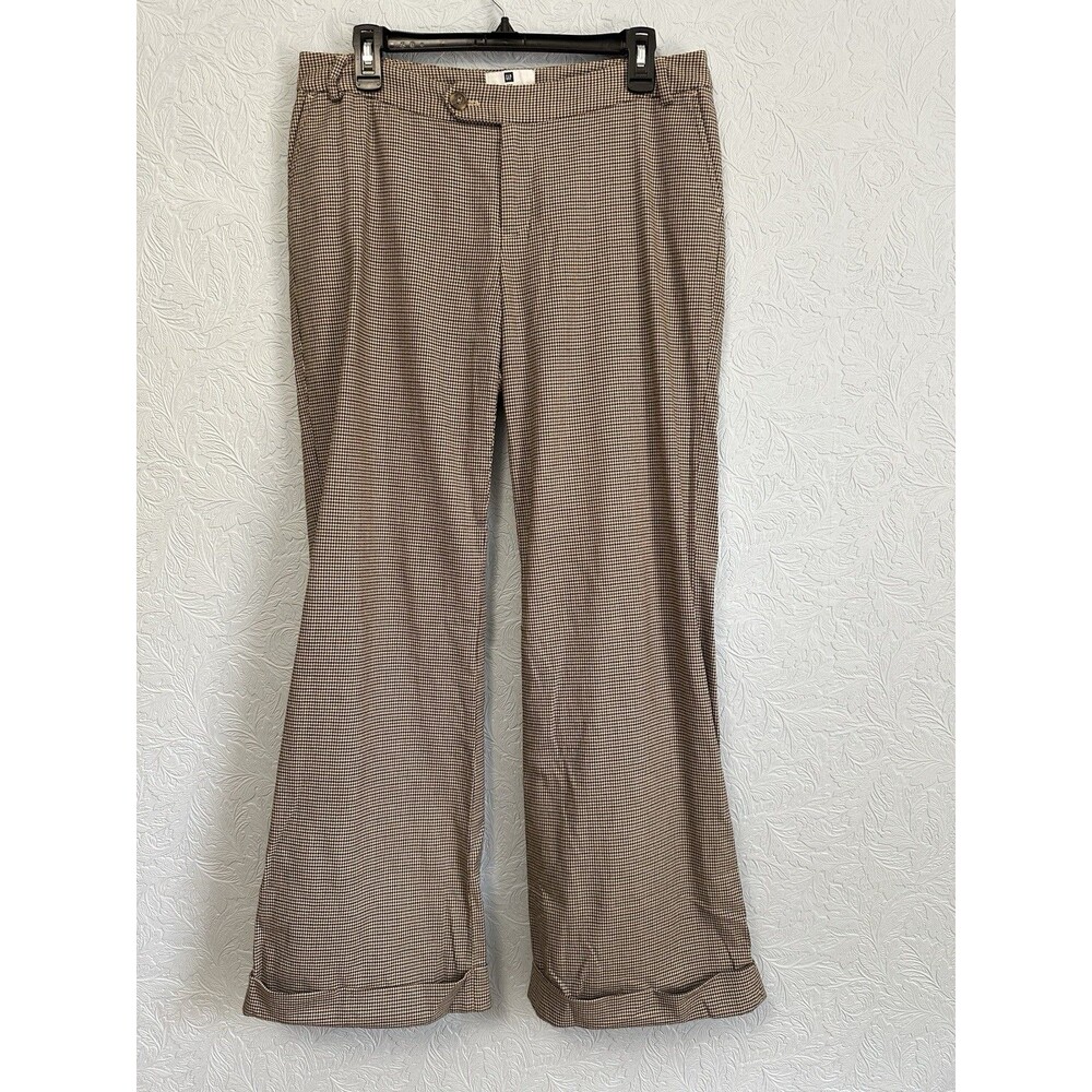 Gap Size 10 Houndstooth Wide Leg Pants E26